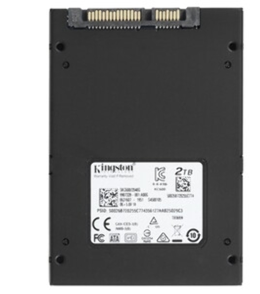 Накопитель SSD Kingston KC600, 2Tb, SATA III, 2.5', R/W 550/520