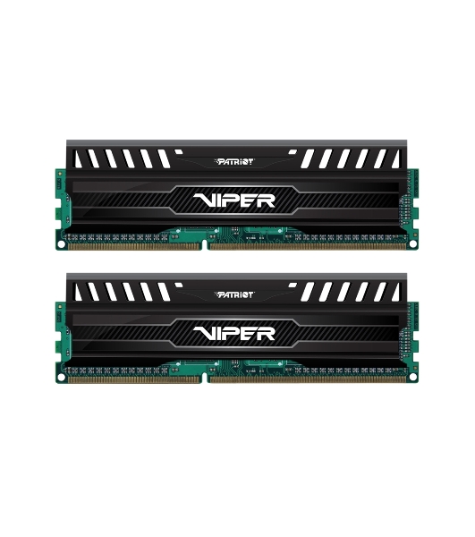 Оперативная память Patriot Viper 3, DDR3, 8GB (2x4 GB), 1600 MHz, CL9, DIMM, радиатор, черный
