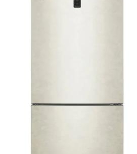Холодильник LG GC-B569PECM бежевый глянц. двухкамерный инвертер 329/122л морозилка снизу, No Frost