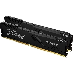 Оперативная память Kingston Fury Beast, DDR4, 32GB (2x16GB), 3600MHz, CL18, DIMM, с радиатором, черный, фото10
