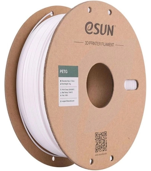 Пластик для принтера 3D Esun PETG175SW1 PETG d1.75мм 1кг 1цв. белый