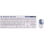 Комплект клавиатура+мышь Smartbuy 107AG беспроводной, USB, 1200 DPI, бело-голубой, фото12