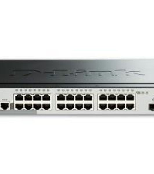 Коммутатор D-Link DGS-1510-28P/A1A, 24×1 Гбит/с + 2×1 Гбит/с SFP + 2×10 Гбит/с SFP+, управляемый