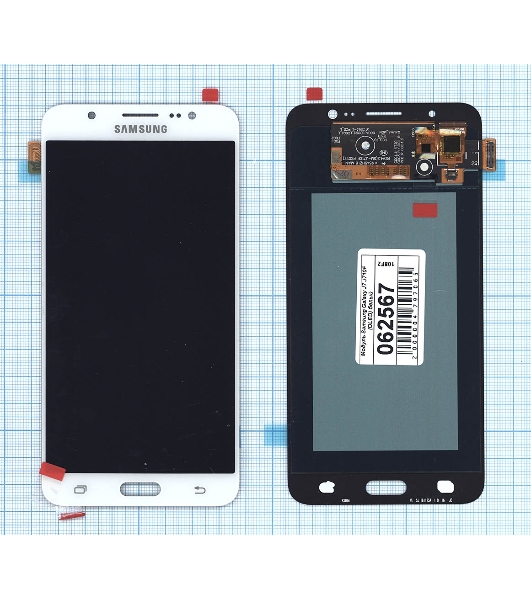 Дисплей для Samsung Galaxy J7 (2016) SM-J710F в сборе с тачскрином (OLED) белый