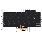 Клавиатура для ноутбука Asus ROG Zephyrus G14 GA401 серебристая c подсветкой маленький энтер, фото 1