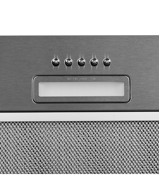 Вытяжка встраиваемая LEX GS Bloc LIGHT 600 нержавеющая сталь, 53 см, 500 куб. м/ч, 44 дБ
