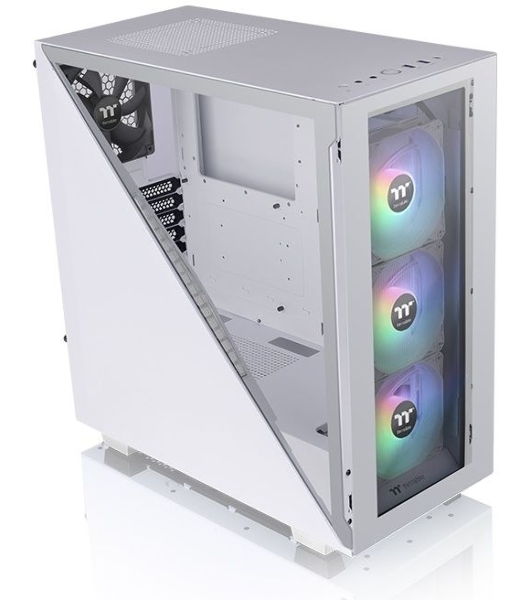 Компьютерный корпус Thermaltake Divider 300 TG ARGb белый без БП ATX 2x120мм 2xUSB 3.0 audio front door bott PSU