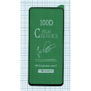 Керамическая пленка (стекло) для OPPO A52 черный