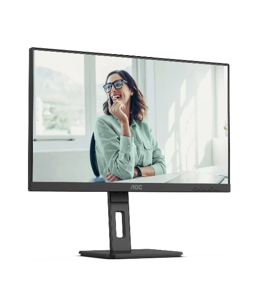 Монитор 27' AOC Q27P3CV IPS 2560x1440, 75 Гц, 4 мс, 16:9, 350 кд/м², 2xHDMI 1.4, DisplayPort 1.2, USB-концентратор (4x USB 3.0), 2.5 Gigabit Ethernet, встроенные динамики, черный