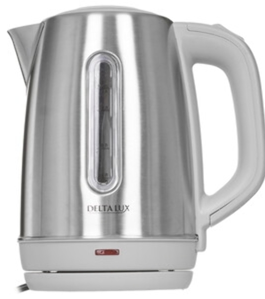 Чайник электрический Delta Lux DE-1015 серый 2кВт, 1.8 л