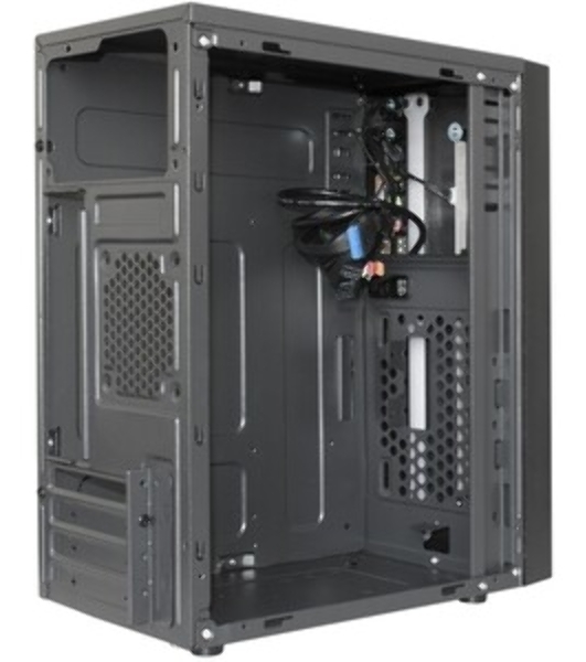 Компьютерный корпус Miditower ExeGate EVO-9211-500NPX (ATX, БП 500NPX с вент. 12см, с окном, 2хUSB+1хUSB3.0, HD аудио, черный, 1 вент. с RGb подсветкой)