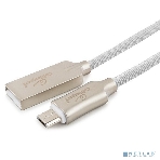 Кабель USB2.0 Cablexpert CC-P-mUSB02W-1.8M, AM/microB, серия Platinum, длина 1.8м, белый, блистер, фото4