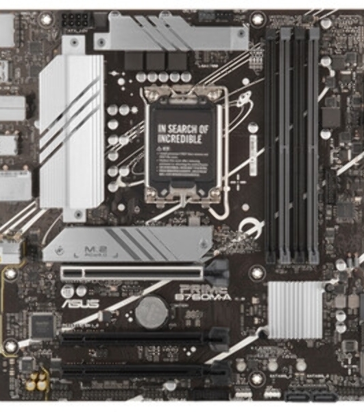Материнская плата ASUS PRIME B760M-A-CSM, Socket LGA 1700, Intel B760, 4xDDR5, 4xSATA, 2xM.2, 1xPCIe 4.0 x16, 1xPCIe 4.0 x4, 2xHDMI, 1xDP, 1x 2.5Gb LAN, 2xUSB-A 3.1, 4xUSB-A 2.0, 3x3.5 мм, 7.1, mATX