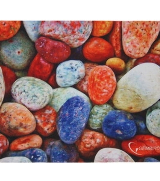 Коврик для мыши Gembird MP-STONES, рисунок 'камни', размеры 220x180x1мм, полиэстер/резина