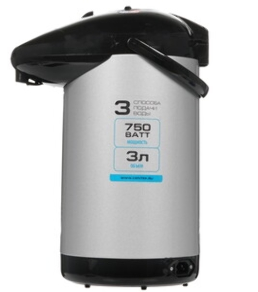Термопот проточный Centek CT-3201 2,5 л, 2600 Вт, черный/серебристый