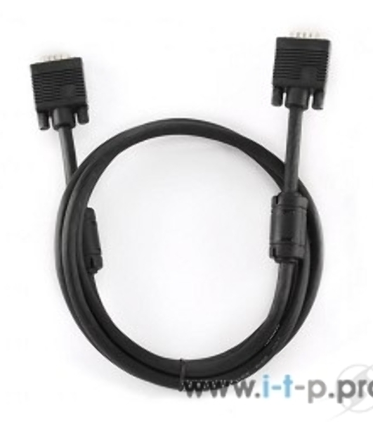 Кабель Gembird/Cablexpert VGA Premium,15M/15M, 1.8м, тройн.экран, феррит.кольца, черный, пакет