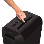 Шредер Fellowes PowerShred LX65 черный (секр.P-4)/перекрестный/10лист./22лтр./скрепки/скобы/пл.карты, фото7