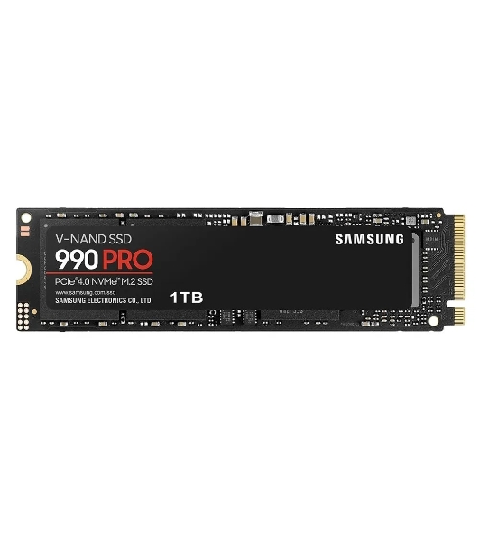 Накопитель SSD Samsung 990 PRO, 1000Gb, PCIe 4.0 x4, M.2 2280, NVMe, R/W 7450/6900