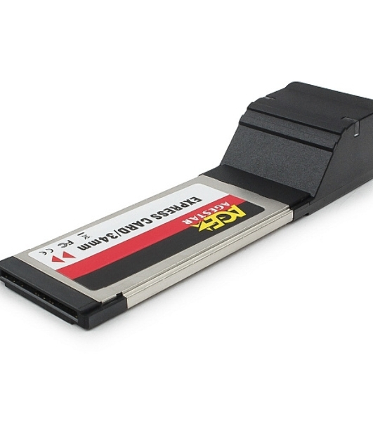 Контроллер eSATAII AgeStar as-eces2-s, Expresscard, порты: 2 х внешн. eSATAII (SILICON 3132 chip)