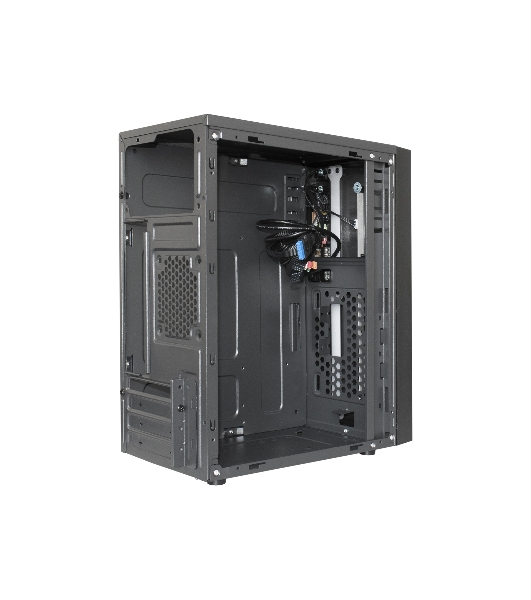 Компьютерный корпус Minitower ExeGate mEVO-9301 Black-RGb light, ATX, (500NPX), 2*USB+1*USB 3.0, HD Audio