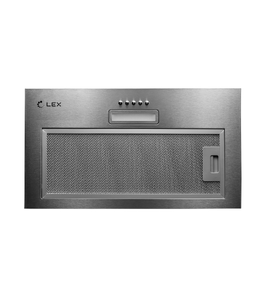 Вытяжка встраиваемая LEX GS Bloc LIGHT 600 нержавеющая сталь, 53 см, 500 куб. м/ч, 44 дБ