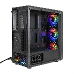 Компьютерный корпус Miditower ExeGate EVO-8243-EVO800 (ATX, БП EVO800RGb с вент. 12 см, 2хUSB+1хUSB 3.0, черный, 3 вент. с RGb подсветкой, боковая панель - закаленное стекло), фото11