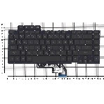 Клавиатура для ноутбука Asus ROG GU502 черная c подсветкой маленький энтер, фото2