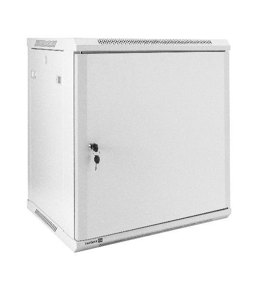 Шкаф телекоммуникационный 19' настенный 12U ExeGate EC-WM-12U.450.M.GREY (19', 12U, 600x450x635 мм (ШхГхВ), передняя дверь металл, съемные боковые панели, пыле- и влагозащита IP23, светло-серый RAL 7035)
