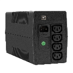 Источник бесперебойного питания ExeGate Power NB-650.LED.AVR.4C13.USB (650VA/390W, LED, AVR, 4*C13, USB, батарея 12V 7Ah, черный), фото6