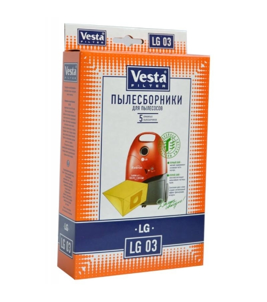 Комплект пылесборников Vesta LG 03