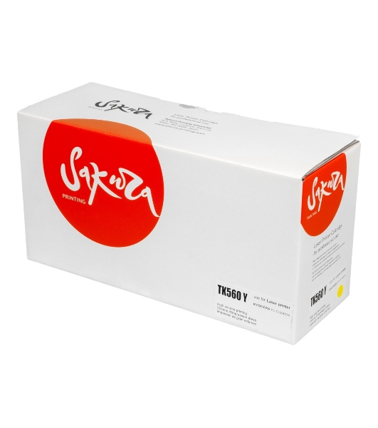 Картридж Sakura TK560Y для Kyocera Mita FS-C5300DN/FS-C5350DN, ECOSYS 6030cdn, желтый, 10 000 к.