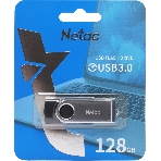 Флешка USB Netac U505 (NT03U505N-128G-30BK), 128Gb, USB 3.0, R/W 110/45, черный/серебристый, фото8