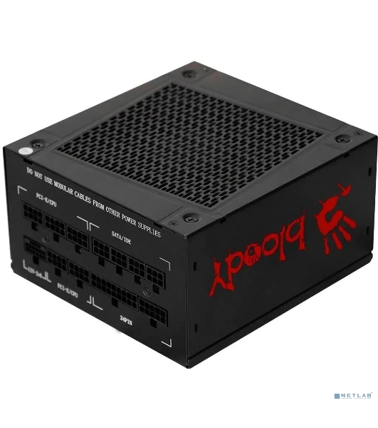 Блок питания Bloody BD-PS1250P, 1250 Вт, 80 PLUS Platinum, 140мм, модульный, черный