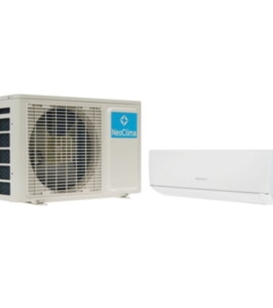 Кондиционер сплит-система Neoclima NS/NU-HAX07R 7000 BTU, 22 м², 26/40 дБ, охлаждение, обогрев, осушение, белый