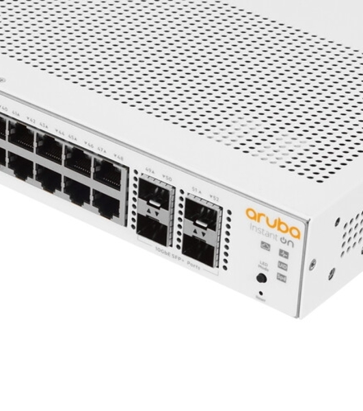 Коммутатор HPE Aruba IOn 1930 48G 4SFP+, 48×1 Гбит/с + 4×10 Гбит/с SFP+, настраиваемый