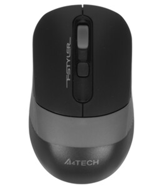 Мышь беспроводная A4Tech Fstyler FG10S черный/серый, 2000 dpi, радиоканал, USB, кнопки - 4