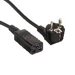 Кабель питания ExeGate Power PC19-10P (Евровилка Schuko->С19) VDE-250V-3*1.5-CU, черный, 16А, 10м, фото 1