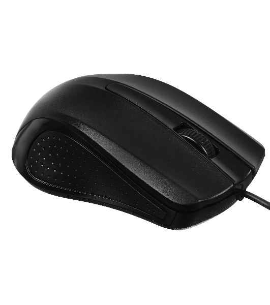 Мышь проводная Acer OMW010 черный, 1200 dpi, USB, кнопки - 3