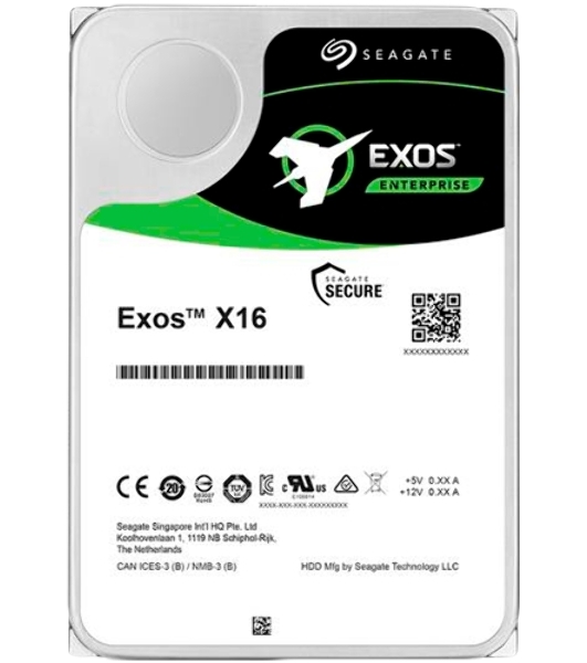 Жесткий диск Seagate 16Tb, ST16000NM002G, SAS Exos X16, 7200 rpm, 256Mb buffer