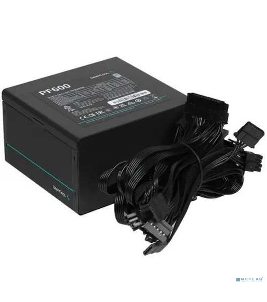 Блок питания Deepcool/GamerStorm PF600 (R-PF600D-HA0B-WDEU), 600Вт, 80 PLUS, 120мм, черный