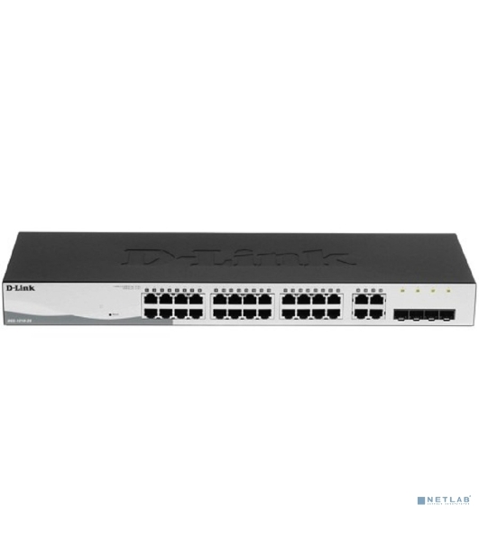 Коммутатор D-Link DGS-1210-28/F3A, 24×1 Гбит/с + 4×1 Гбит/с Combo, настраиваемый