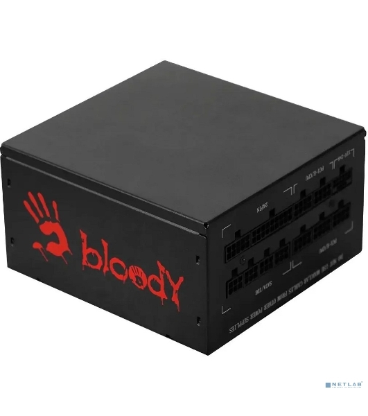 Блок питания Bloody BD-PS1250P, 1250 Вт, 80 PLUS Platinum, 140мм, модульный, черный