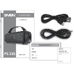 Портативная колонка SVEN PS-235 черный 12W 2.0 BT 3600mAh, фото14