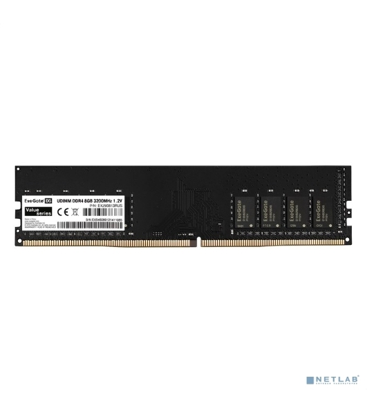 Оперативная память ExeGate, DDR4, 16GB (1x16 GB), 3200 MHz, CL17, DIMM, OEM