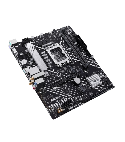 Материнская плата ASUS PRIME H610M-A WIFI, LGA 1700, Intel H610, 2xDDR5, 4xSATA, 2xM.2, 1xPCIe 4.0 x16, 1xDP, 1xHDMI, 1xVGA, 1x1Gb LAN, 1xUSB 3.2 Gen 2, 4xUSB 2.0, 3x3.5 мм, 7.1, mATX
