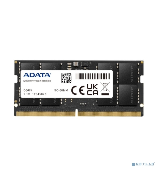 Оперативная память ADATA, DDR5, 16GB (1x16GB), 4800MHz, CL40, SO-DIMM