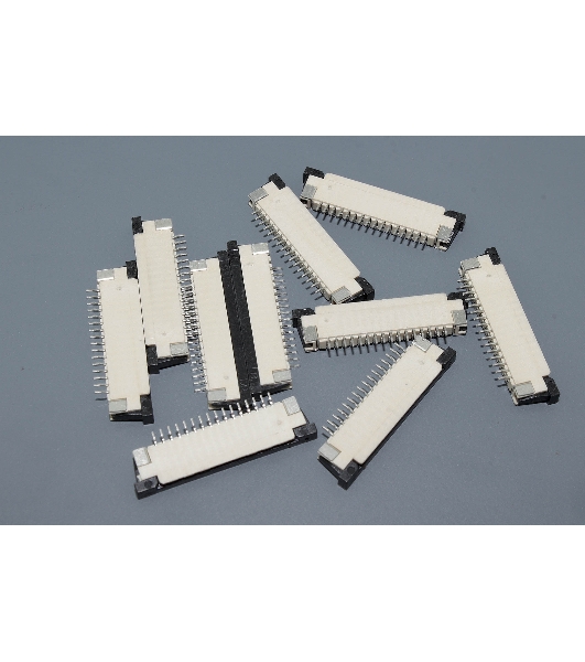 Разъем FPC Half Coverage Bottom Contact 1.0K-BX-16PWB 16 pin высота 2мм шаг 1мм 10 шт