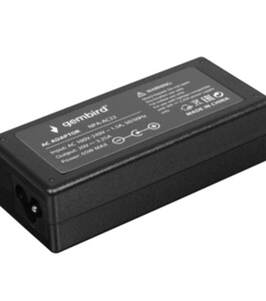 Блок питания Gembird для ноутбуков Lenovo 20В/3,25А, 65Вт, 1 штекер 4.0х1,7мм (NPA-AC22)