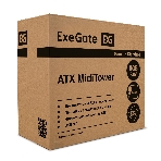 Компьютерный корпус Miditower ExeGate EVO-8243-EVO800 (ATX, БП EVO800RGb с вент. 12 см, 2хUSB+1хUSB 3.0, черный, 3 вент. с RGb подсветкой, боковая панель - закаленное стекло), фото7