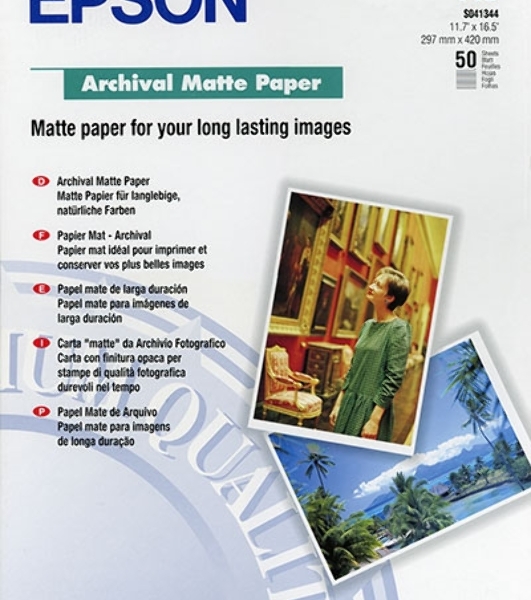 Бумага EPSON C13S041344 Archival Matte Paper EPSON A3